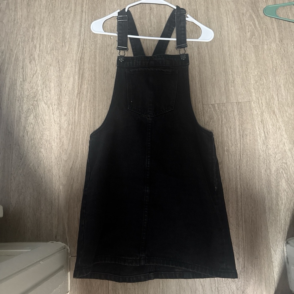 Forever 21 Charcoal Denim Overalls